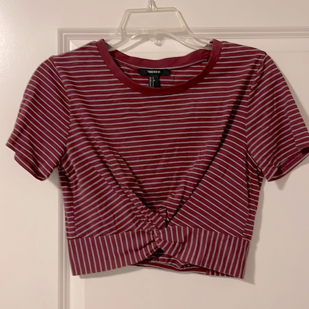 Striped crop top